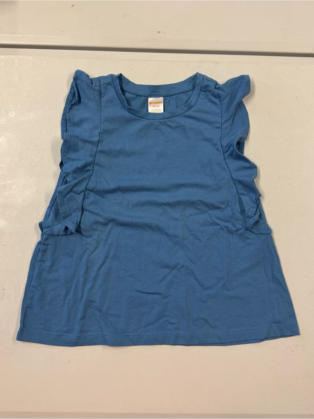 Gymboree Blue Ruffle Sleeve Tank Top